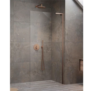 Radaway Modo SL II Brushed Copper Walk-in szálcsiszolt réz zuhanyfal, balos 10319054-93-01L