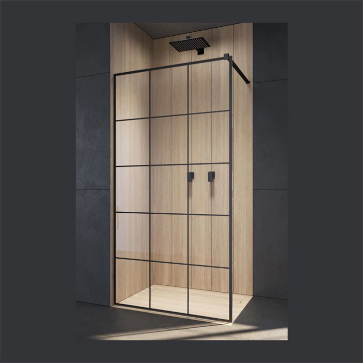 Radaway Modo New Black II Factory Walk-in fekete zuhanyfal 100 átlátszó 389104-54-55