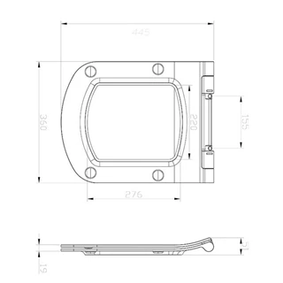 Ravak WC ülőke Classic Slim, fehér X01673