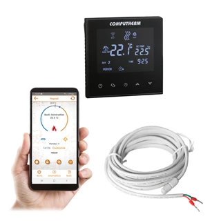 Computherm E300 Wi-Fi termosztát radiátoros és padlófűtési rendszerekhez E300