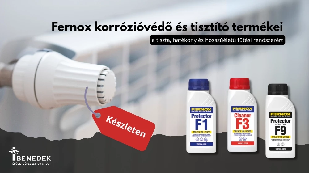 Újdonság a kínálatunkban: Fernox rendszerápoló termékek
