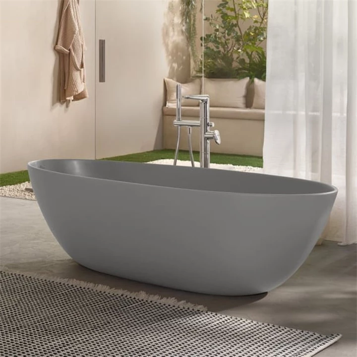 Villeroy and Boch Antao szabadonálló kád 1700 x 750 mm, Morning Green - szürke UBQ170TAO7V-3S