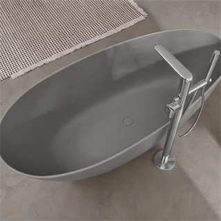 Villeroy and Boch Antao szabadonálló kád 1700 x 750 mm, Morning Green - szürke UBQ170TAO7V-3S