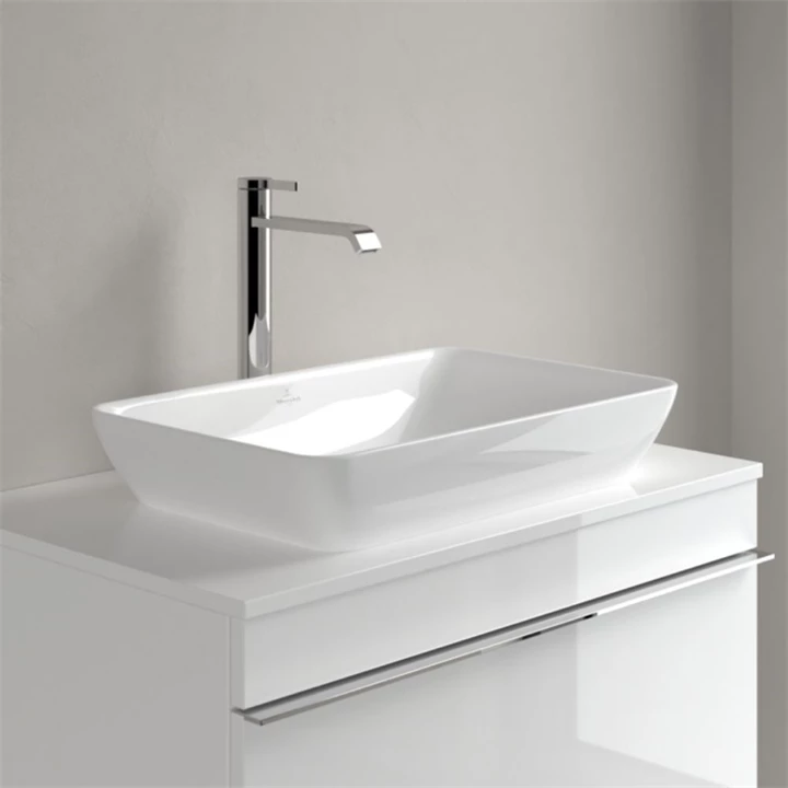 Villeroy and Boch Venticello 55 x 36 cm-es ráültethető mosdó csaplyuk nélkül CeramicPlus felülettel 411355R1