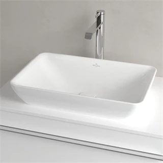 Villeroy and Boch Venticello 55 x 36 cm-es ráültethető mosdó csaplyuk nélkül CeramicPlus felülettel 411355R1