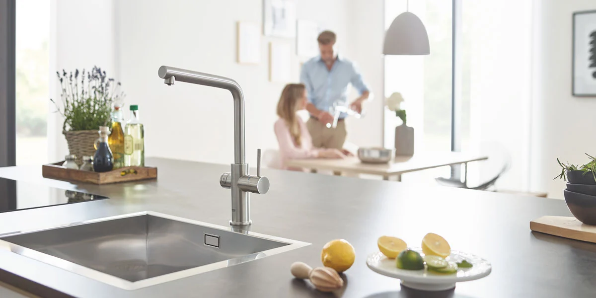 grohe blue home szurt viz a csaptelepbol 1200x600