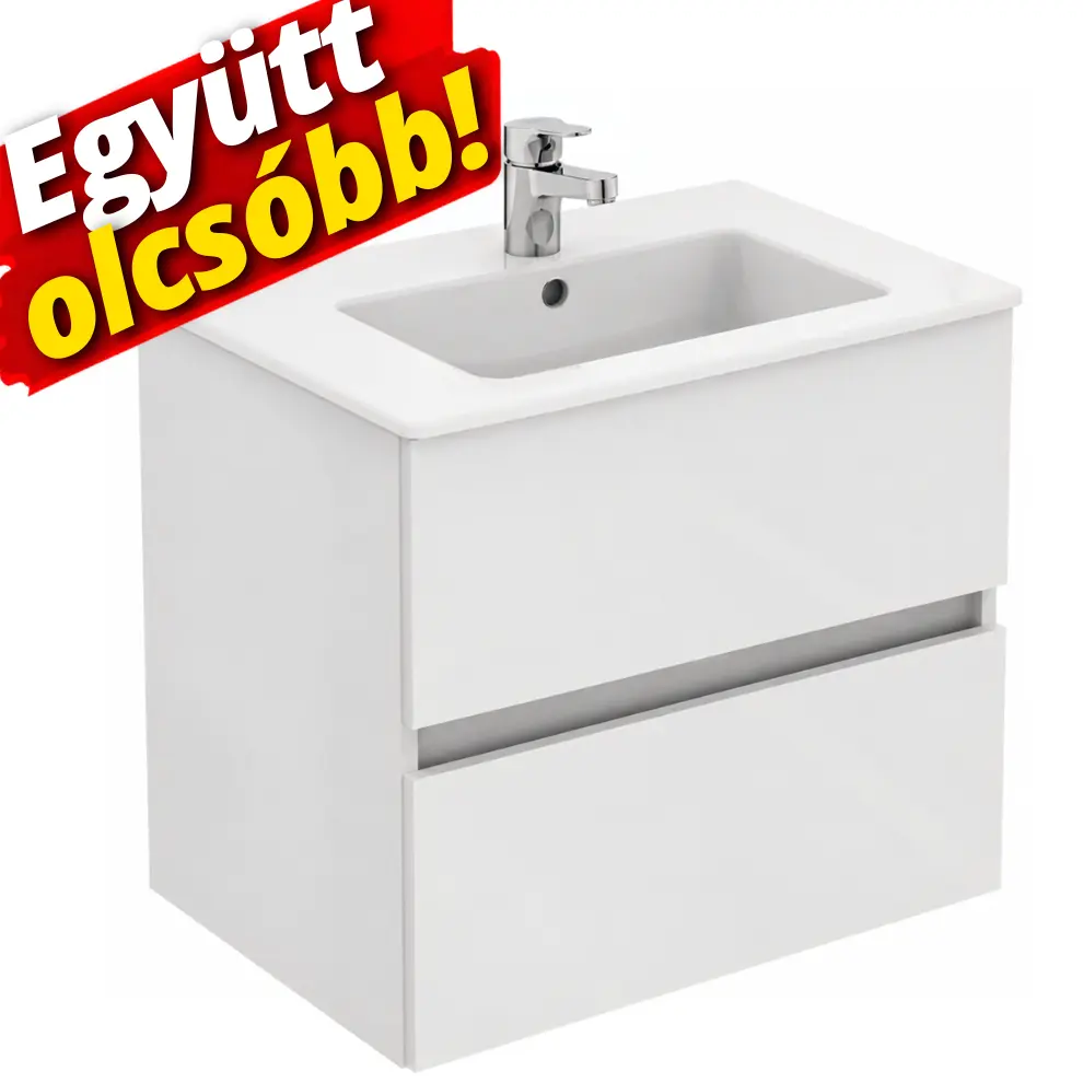 Alföldi Alsószekrény + Alföldi Bútorra építhető mosdó