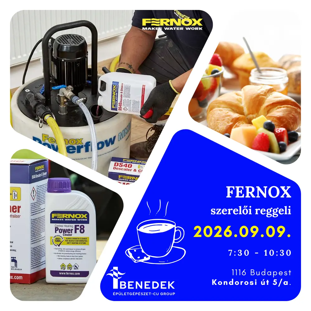 Fernox szakmai reggeli a Kondorosi úton